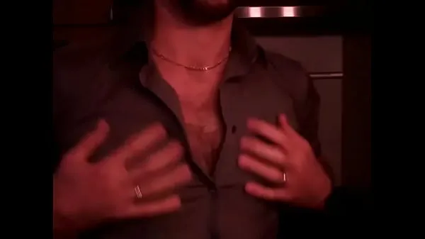 Show Nippleplay - hairy chest - open shirt drive Movies