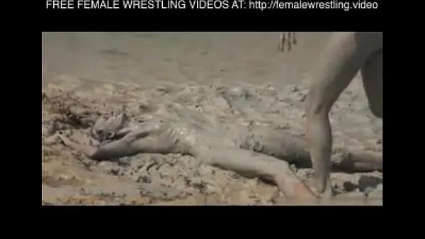 Toon Girls wrestling in the mud Drive-films