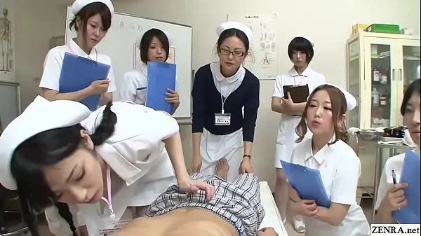 Tampilkan JAV nurses CFNM handjob blowjob demonstration Subtitled mendorong Film