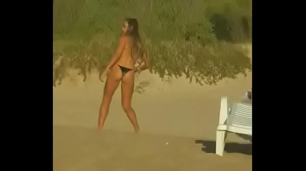 Show Beautiful girls playing beach volley drive Movies