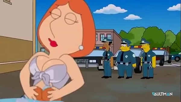 Toon Sexy Carwash Scene - Lois Griffin / Marge Simpsons Drive-films