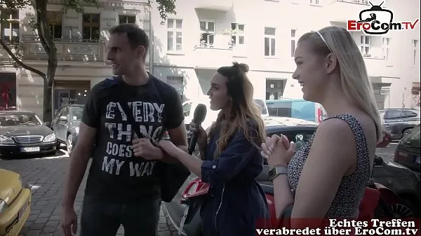 Vis german reporter search guy and girl on street for real sexdate drev-film