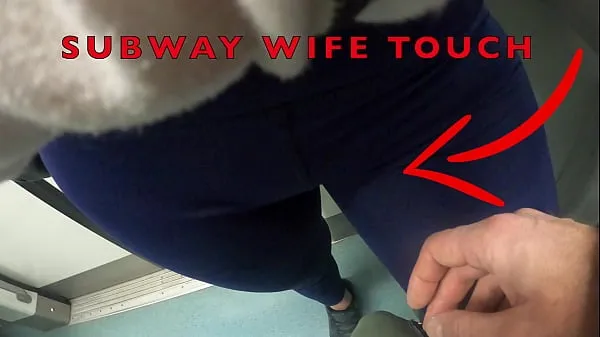 Vis My Wife Let Older Unknown Man to Touch her Pussy Lips Over her Spandex Leggings in Subway drive-filmer