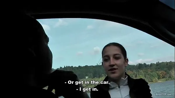 عرض Bitch STOP - Real Czech hitchhiker Lenka fucked أفلام Drive