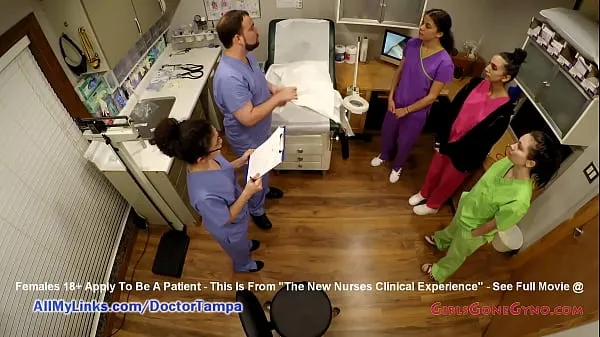 Hiển thị CNA Interna Reina, Lenna Lux, Angelica Cruz Preform First Experience Medically Checking Patients While Instructor Nurse Lilith Rose and Doctor Tampa Look On To Assess What The New Nurses Have Learned During Their Classes drive Phim