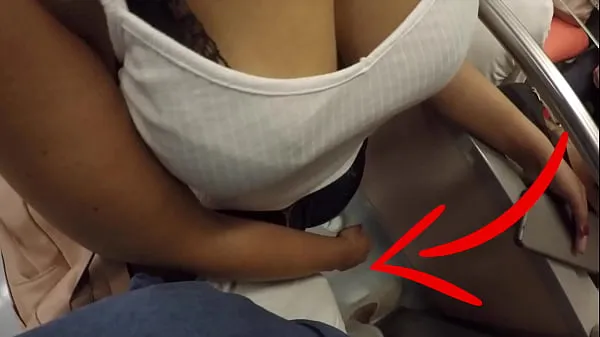 Tampilkan Unknown Blonde Milf with Big Tits Started Touching My Dick in Subway ! That's called Clothed Sex mendorong Film