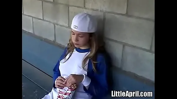 Visa Little April Plays With Herself After A Game Of Baseball drivfilmer