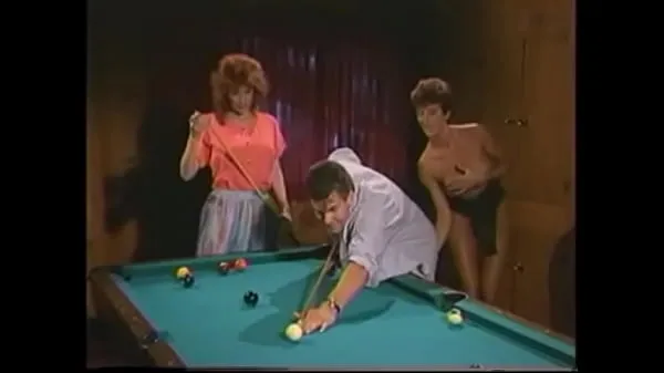 Toon Nasty brunette Sharon Mitchell and playful redhaired floozie Viper became worn out muscular dude to the billiard saloon and made him fuck both of them right on the pool table Drive-films