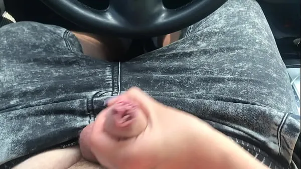 Show Drove to the village, she showed her tits in the car and jerked off to me drive Movies