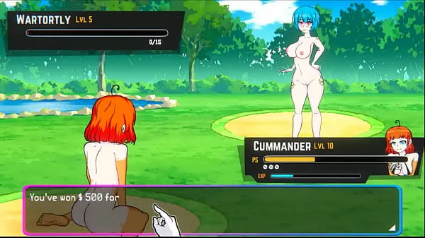 Toon Oppaimon [Pokemon parody game] Ep.5 small tits naked girl sex fight for training Drive-films