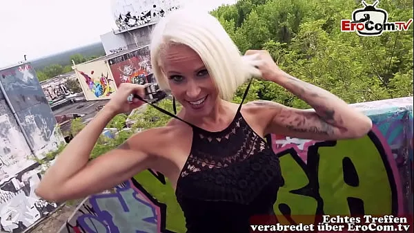 Visa Skinny german blonde Milf pick up online for outdoor sex drivfilmer