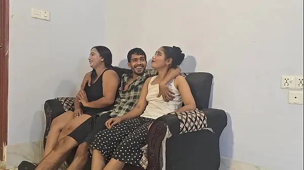 Show Hanif and Adori and nasima - Desi sex Deepthroat and BBC porn for Bengali Cumsluts threesome A boys Two girls fuck drive Movies