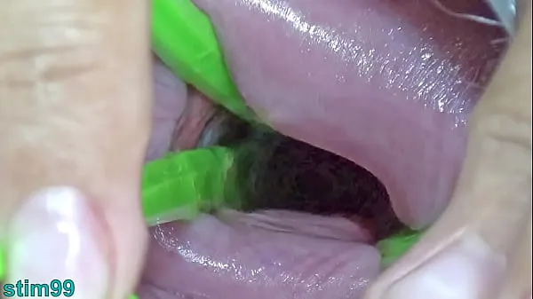 Show Uncensored Cervix Dilation. Japanese milf with stretched cervix inserting big kinky sex toys drive Movies